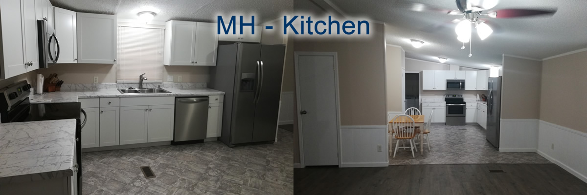 Newly remodeled diningrooms on the main floor and basement of the UNG house with rooms to rent.